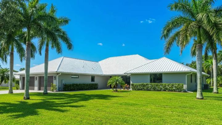 Modern Orlando home with metal roof