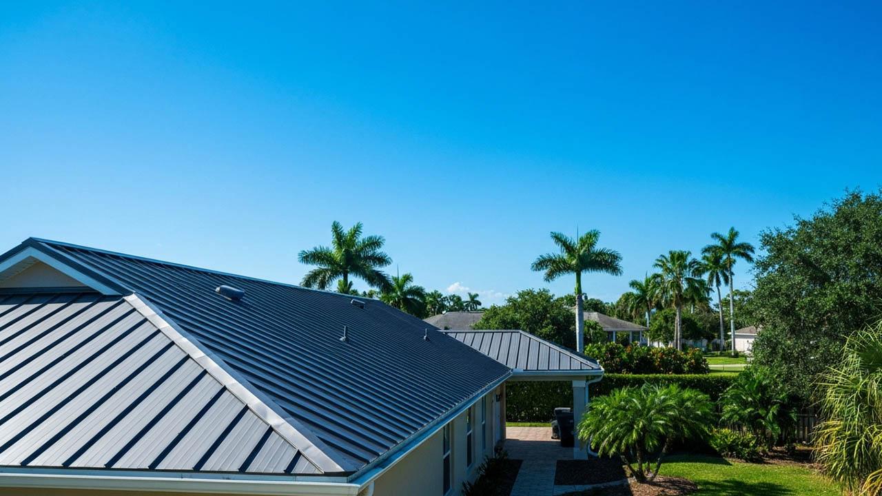 Orlando home with new metal roof