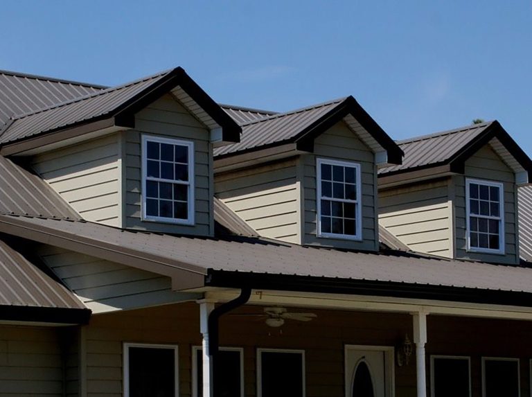 Ribbed Metal roof installation